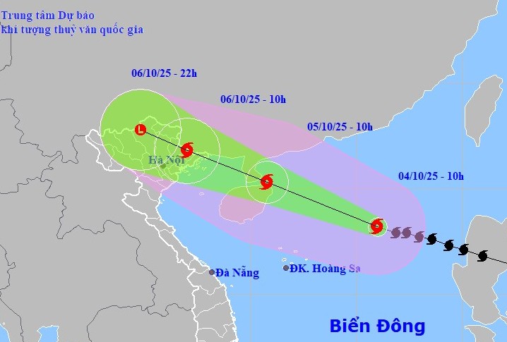 Công điện số 04/CĐ-UBND ngày 04/10/2025 của Chủ tịch UBND xã về việc chủ động ứng phó bão số 11 (bão Matmo)