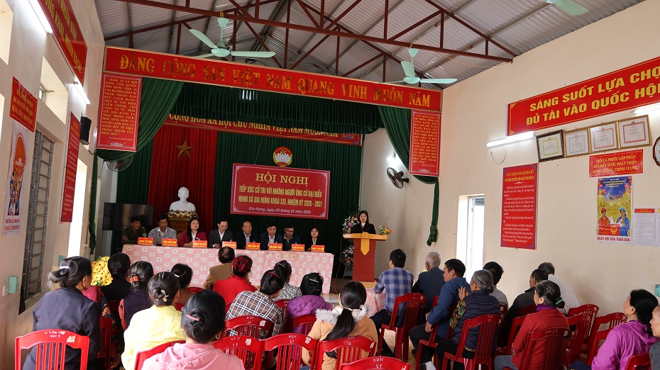 HỘI NGHỊ TIẾP XÚC CỬ TRI CỦA ỨNG CỬ VIÊN ĐẠI BIỂU HĐND XÃ GIA HƯNG NHIỆM KỲ 2026 – 2031 TẠI ĐƠN VỊ BẦU CỬ SỐ 3