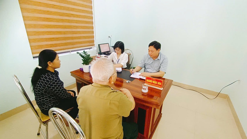 Xã Gia Hưng tỉnh Ninh Bình tổ chức tiếp công dân định kỳ